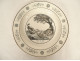 9 talking dessert plates, Creil Montereau earthenware, Fables of Fontaine, 19th century