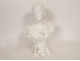 Sculpture bust of a woman, Sylvain Kinsburger, Limoges biscuit porcelain, Art Nouveau, 19th century