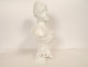 Sculpture bust of a woman, Sylvain Kinsburger, Limoges biscuit porcelain, Art Nouveau, 19th century