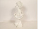 Sculpture bust of a woman, Sylvain Kinsburger, Limoges biscuit porcelain, Art Nouveau, 19th century