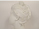 Sculpture bust of a woman, Sylvain Kinsburger, Limoges biscuit porcelain, Art Nouveau, 19th century