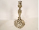 Pair of Louis XV style three-light candelabra in silvered bronze and rocaille style, 19th century