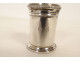 Ointment pot, oil ampoule, Holy Bone, solid silver, Minerva cross, 19th century