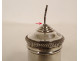 Ointment pot, oil ampoule, Holy Bone, solid silver, Minerva cross, 19th century