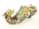 Art Nouveau 19th-century slipper/clog with bird and flower motifs