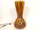 Accolay ceramic vase lamp with glass inclusions, 20th century decoration