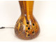Accolay ceramic vase lamp with glass inclusions, 20th century decoration