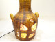 Accolay ceramic vase lamp with glass inclusions, 20th century decoration