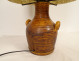 Accolay ceramic vase lamp with glass inclusions, 20th century decoration