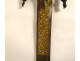 Ottoman Persian Pala sabre with damascened blade and blond horn, Türkiye, late 17th-19th century