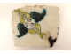 Fragment of a Turkish faience tile, Sivas Kutahya, by Séraphin Joseph Sousteil, 17th century