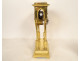 Gilt bronze Directoire-style column portico clock with Artemis greyhounds, late 18th century
