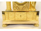 Empire gilt bronze clock, Allegory of Knowledge, Urania globe, Restoration period, 19th century