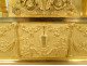Empire gilt bronze clock, Allegory of Knowledge, Urania globe, Restoration period, 19th century