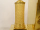Empire gilt bronze clock, Allegory of Knowledge, Urania globe, Restoration period, 19th century