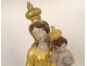 Virgin of Marseille, Santibelli, Mary and Child Jesus, terracotta globe, 19th century