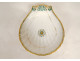 Empire style porcelain shell-shaped serving dish, Paris, Louis-Philippe palmette design, 19th century