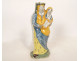 Crowned Virgin Mary after childbirth, Nevers earthenware, Infant Jesus, 18th century