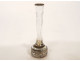 Solid silver cut crystal soliflore vase, Minerva swans, Napoleon III, 19th century