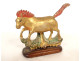 Small Chinese horse sculpture, carved wood, lacquered and gilded, Qing Dynasty, 18th century, China