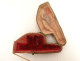 Amber cigarette holder with meerschaum carving, pug dogs, case, 19th century
