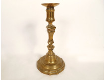 Regency Louis XV style gilt bronze candlestick, 18th century