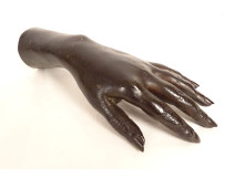 Bronze sculpture of a woman's hand, cast in the late 19th century