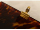 Cigarette case, notebook, ballroom purse, tortoiseshell with gold trim, Napoleon III style, 19th century