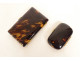 Cigarette case, notebook, ballroom purse, tortoiseshell with gold trim, Napoleon III style, 19th century