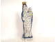 Virgin Mary after childbirth, crowned, Saint Mary, earthenware, Rennes, Infant Jesus, 18th century