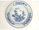 Large white and blue porcelain platter from the Kangxi Garden, China East India Company, 18th century