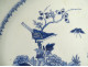 Large white and blue porcelain platter from the Kangxi Garden, China East India Company, 18th century