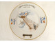 Jullien porcelain plate, Society cork game, 1895 Francs, cork makers