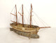 Model of a three-masted wooden cod fishing boat, a 19th-century souvenir globe