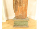 Large sculpture of Saint Peter, polychrome carved wooden religious statue, 17th century