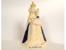 Quimper earthenware statuette of Jeanne Lev&ecirc;que, Our Lady of Deliverance, Quintin Basilica