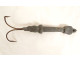 Lead hook for cod fishing off Newfoundland, Folk Art, 19th-century marine object