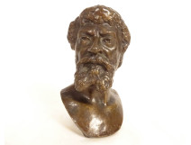 Bronze sculpture bust of Michelangelo Buonarroti, 19th century