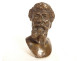 Bronze sculpture bust of Michelangelo Buonarroti, 19th century