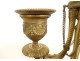 Pair of Louis XV gilt bronze two-light candelabra, Napoleon III style, 19th century