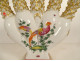 English porcelain Chelsea Derby flower vase with birds and butterflies, 19th century