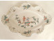 Polylobed earthenware dish from Les Islettes, decorated with Chinese flowers and dragonflies, 18th century