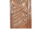 Carved wooden bas-relief panel of Saint John the Baptist, High Period, 17th century