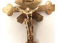  Silver-gilt crucifix pendant cross, Christ the Virgin and Child, 19th century