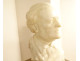 Alabaster sculpture, bust of composer Wagner, Raphael Nannini, Italy, early 20th century