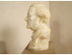 Alabaster sculpture, bust of composer Wagner, Raphael Nannini, Italy, early 20th century