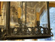 Louis XVI lantern, vestibule/hall, 3 bronze lights with lion mascarons, 19th century