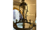 Louis XVI lantern, vestibule/hall, 3 bronze lights with lion mascarons, 19th century
