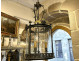 Louis XVI lantern, vestibule/hall, 3 bronze lights with lion mascarons, 19th century