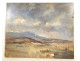 HSC painting, cloudy landscape, countryside, hills, signed marine painter, 20th century